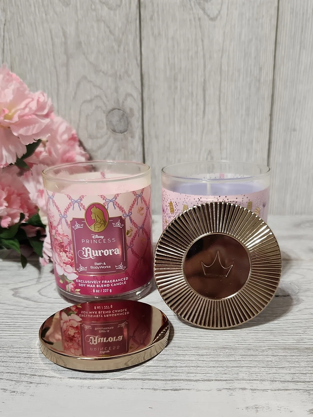 Bath & Body Works Aurora & Rapunzel 8oz Single Wick Candles